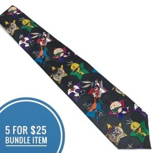 Looney Tunes Vintage Hand Made Silk Neck Tie